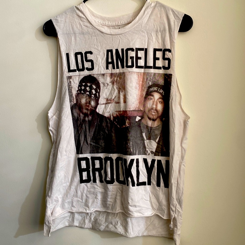 Sleeveless tee - Tupac and biggie